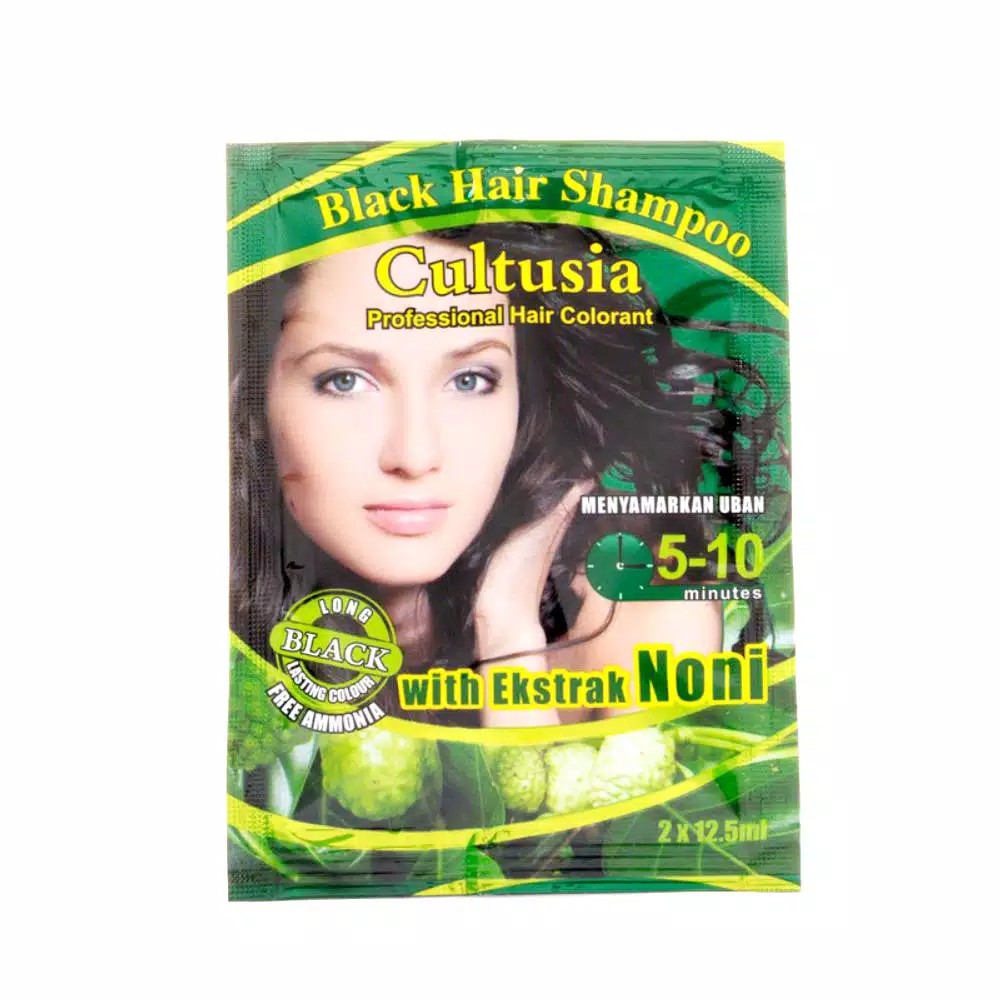 CULTUSIA Shampo Color Black Extrak Noni