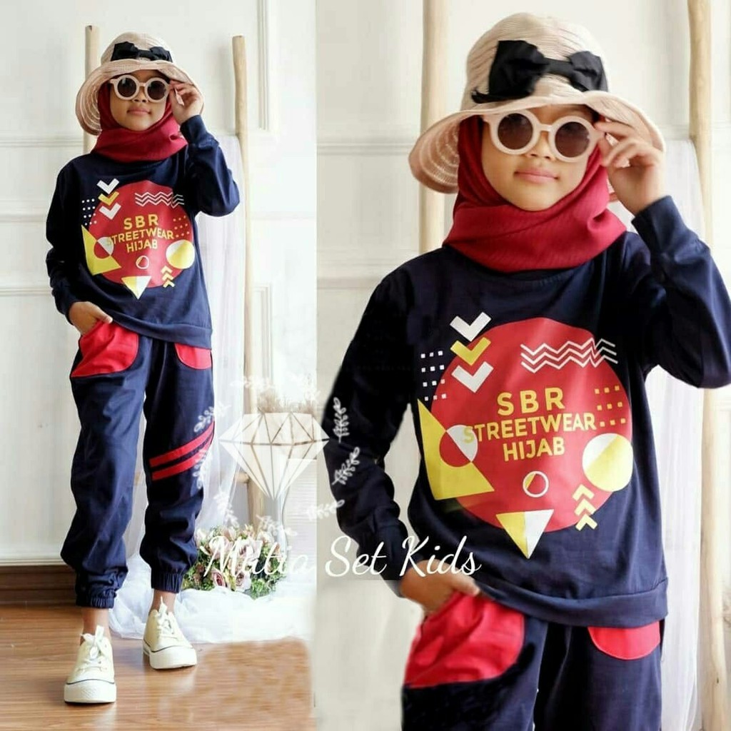 Setelan Muki - Baju Anak - Setelan Muslim Anak Perempuan Terbaru