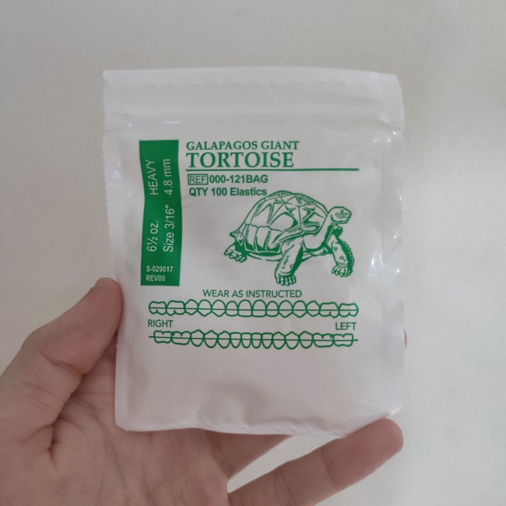 Karet Elastic American Orthodontics Tortoise Heavy Per Piece