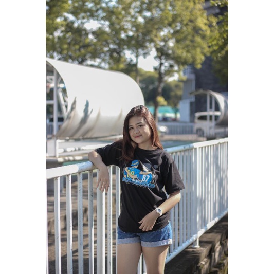 Mataram Merch29 Kaos Hitam PSIM x AREMA (T-Shirt Black 1929 x 1987)