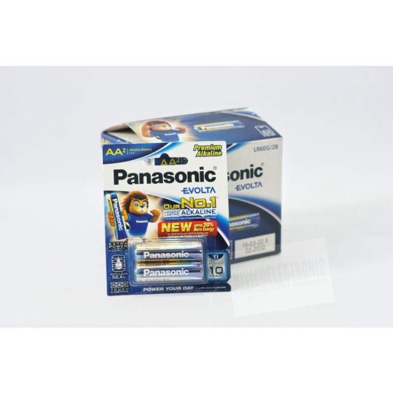 Baterai PANASONIC EVOLTA PREMIUM ALKALINE AA A2 1.5V