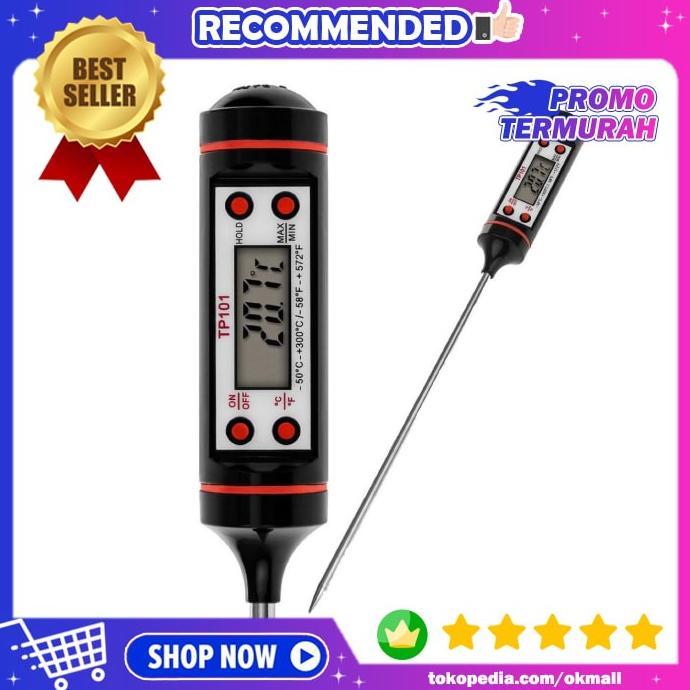 Termometer Pengukur Suhu Panas Air / Makanan Digital Food Thermometer