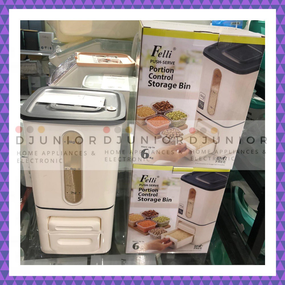 INFORMA - FELLI TEMPAT BERAS / DISPENSER BERAS / RICE BOX / RICE BIN