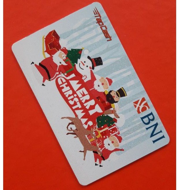 BNI Tapcash Spesial Edition CHRISTMAS / NATAL /Like eMONEY eTOLL Flazz or Brizzi