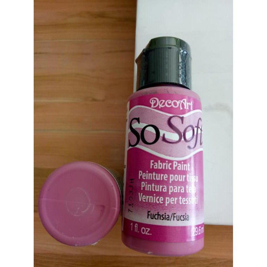 

14.84Ftgrdujh- Cat Kain/ Decoart Sosoft Fabric Fuchsia 29,6Ml -Toko-Boneka.