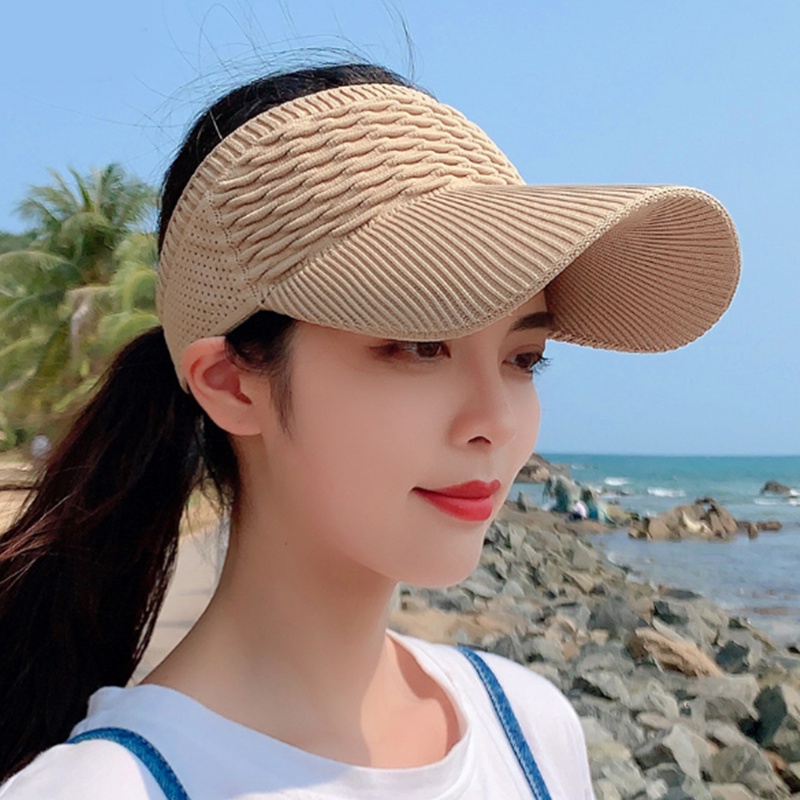 TOPI SENAM WANITA SUMMER ZUMBA SEPEDA PANTAI SPORT ANTI UV TENIS TENNIS GOLF KOREA WANITA PRIA ZS