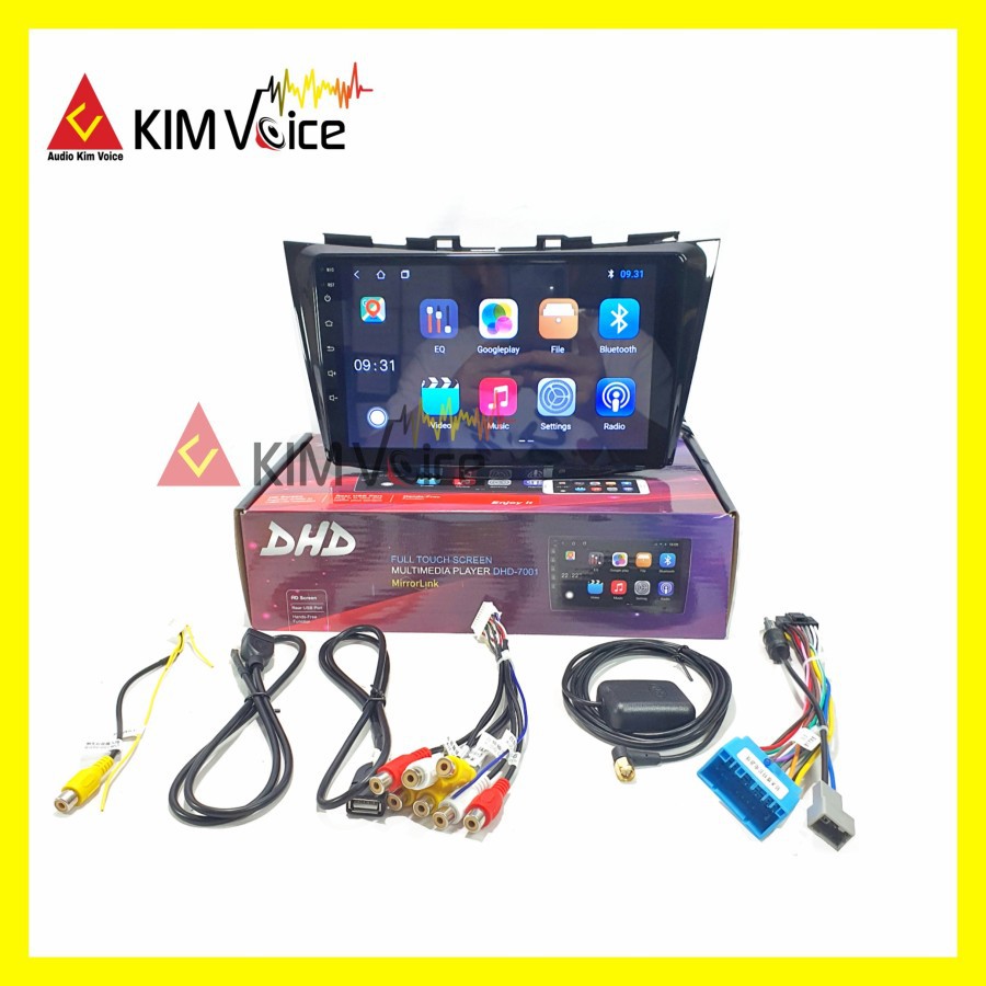 Head Unit Android DHD-7001 9 inch OEM Ertiga lama  & Swift 2012 - 2018 + Soket pnp
