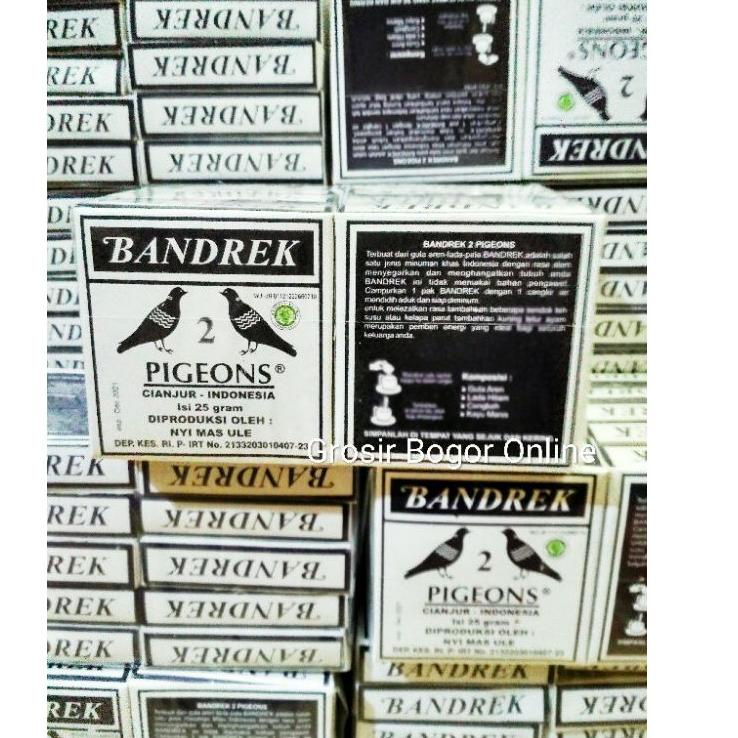 

Kode Ll2L6-- Bandrek / Bajigur merk 2 Pigeons khas Cianjur (per 10pcs)