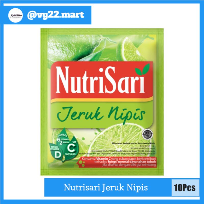 

Nutrisari Jeruk Nipis Minuman Serbuk isi 10 Sachet