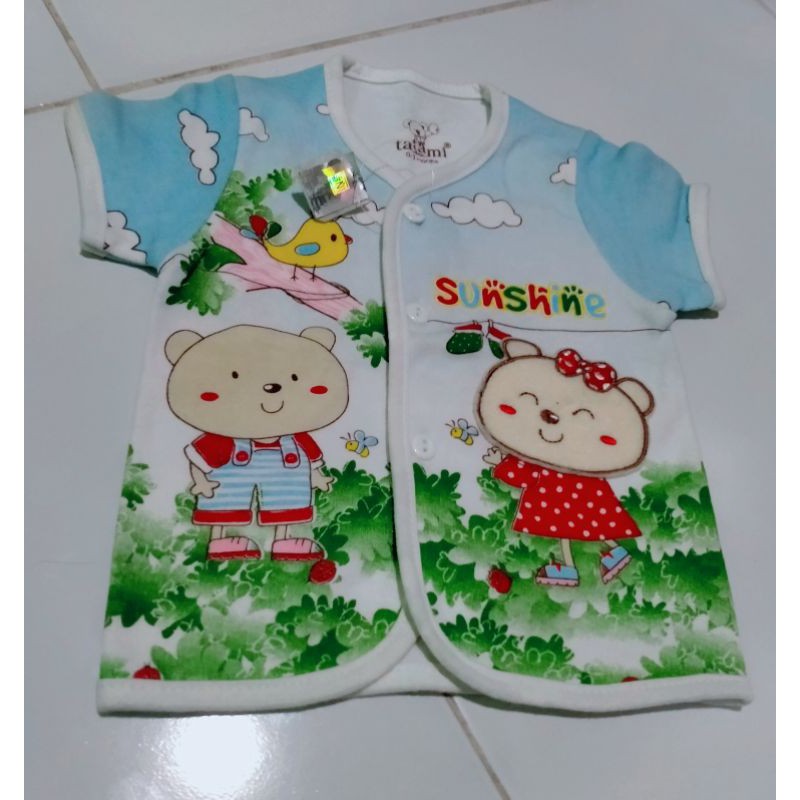 Baju bayi atasan merk Tatami 0-3 bulan / baju atasan lengan pendek bayi / bahan halus tebal