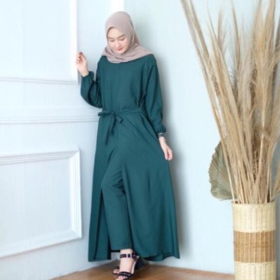 8CR Kania Set 2in1 | ( Sudah Termasuk Dress dan Celana) Baru.