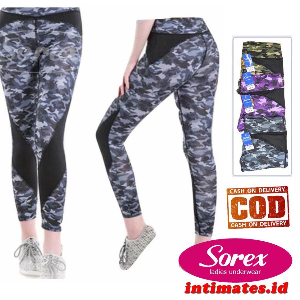(pecf -56) Legging Sport Sorex Exclusive Motif Army 1601 - Legging Senam Yoga Sorex. 442JRRV