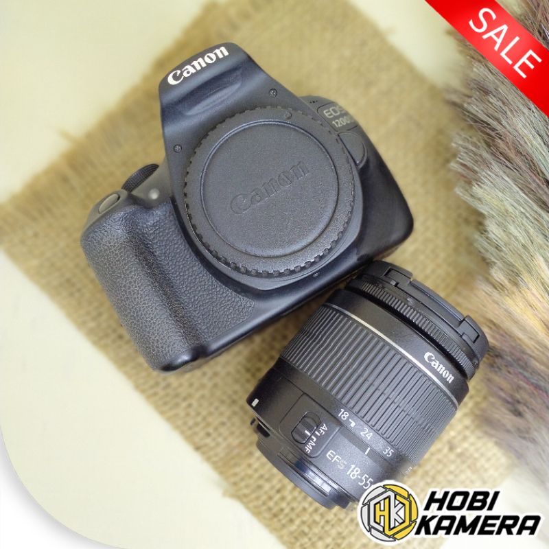 Kamera DSLR Canon 1200d Lensa 18-55mm - Free tas