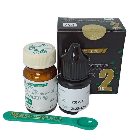 Lem Fuji 2 Mini Pack A3 GC Gold Label Bubuk Tambalan Gigi Light Curing Orthodontic Adhesive Universa