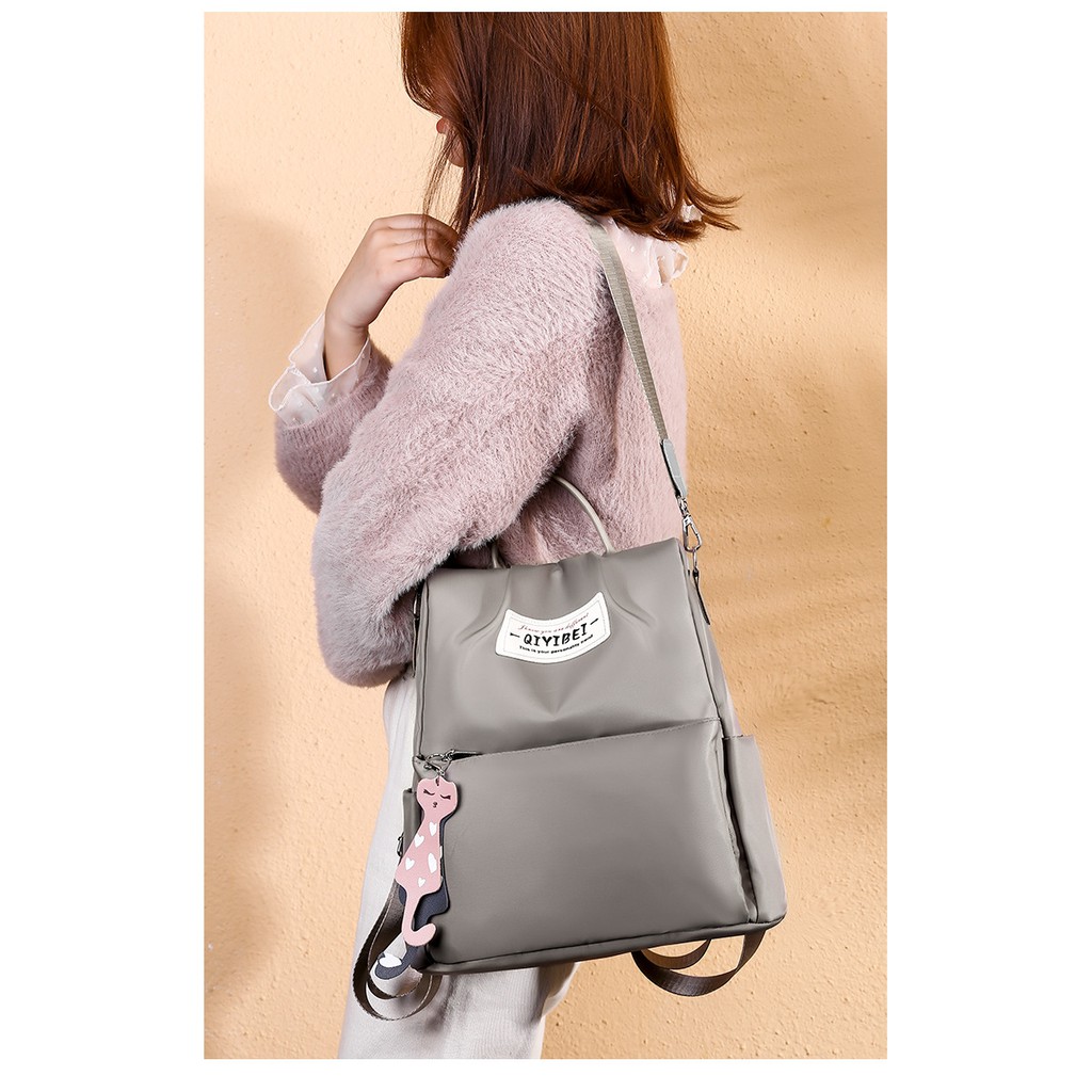 [ IMPORT ] TAS RANSEL ANTI AIR BACKPACK WANITA IMPORT KULIAH FASHION TAS PUNGGUNG SEKOLAH MOTIF KOREA SEKOLAH KERJA