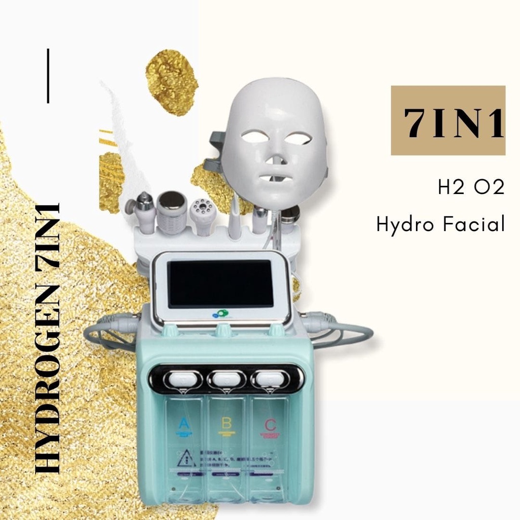 SILK peel aqua  hydrogen dermabrasion hydra 7in1 LED MASK skin scrubber