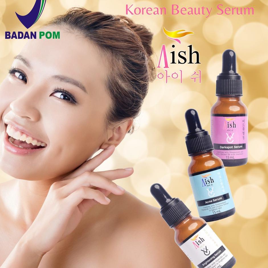 ♬ AISH Serum KOREA ORIGINAL100% BPOM BRIGHTENING + ACNE + DARKSPOT SERUM AISH KOREA ✹