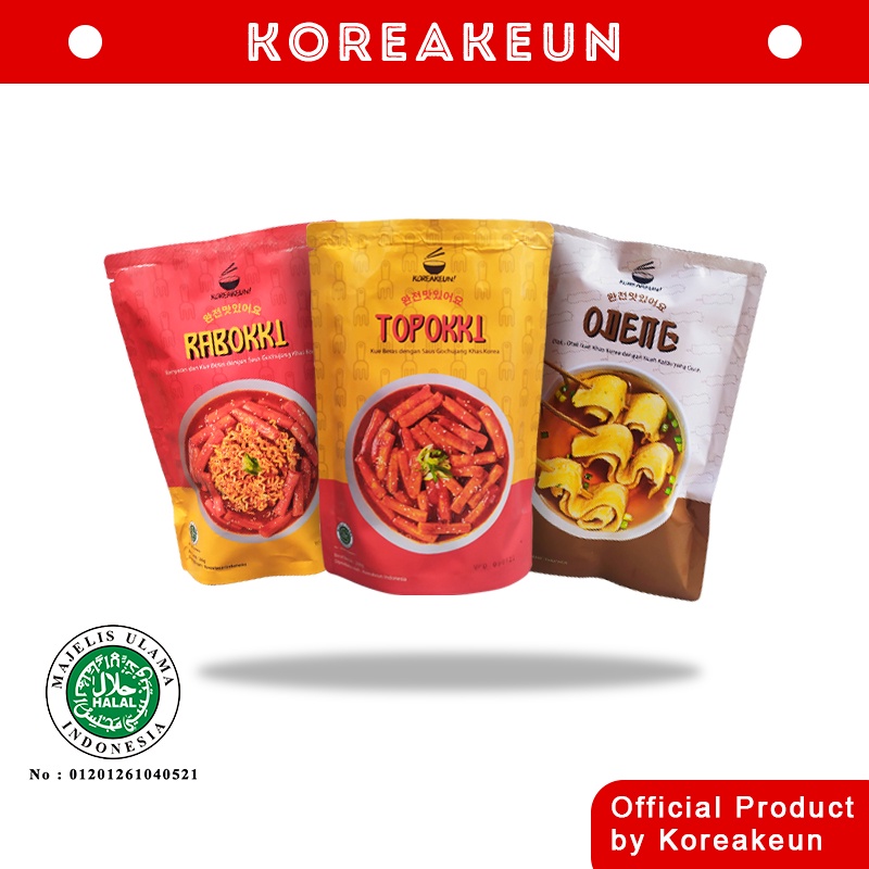 

PAKET BUNDLING KOMPLIT KOREAKEUN | TOPOKKI + RABOKKI + ODENG HALAL