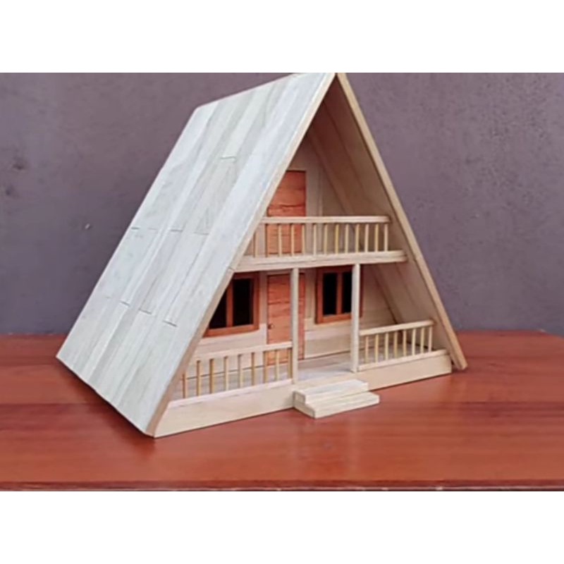 villa puncak sederhana