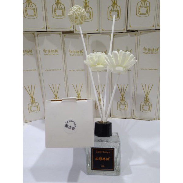Reed Diffuser Pengharum Ruangan Aroma Bunga Aromateraphy Reed Diffuser Murah Aroma Ruangan Aroma Ruangan-AROMA-50-LAVENDER