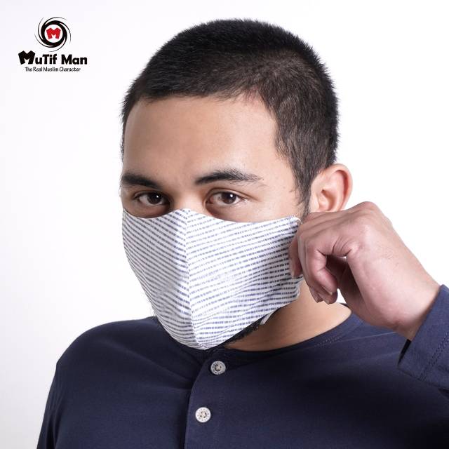 MASKER KAIN KATUN 2PLY II MUTIF &amp; UPMORE