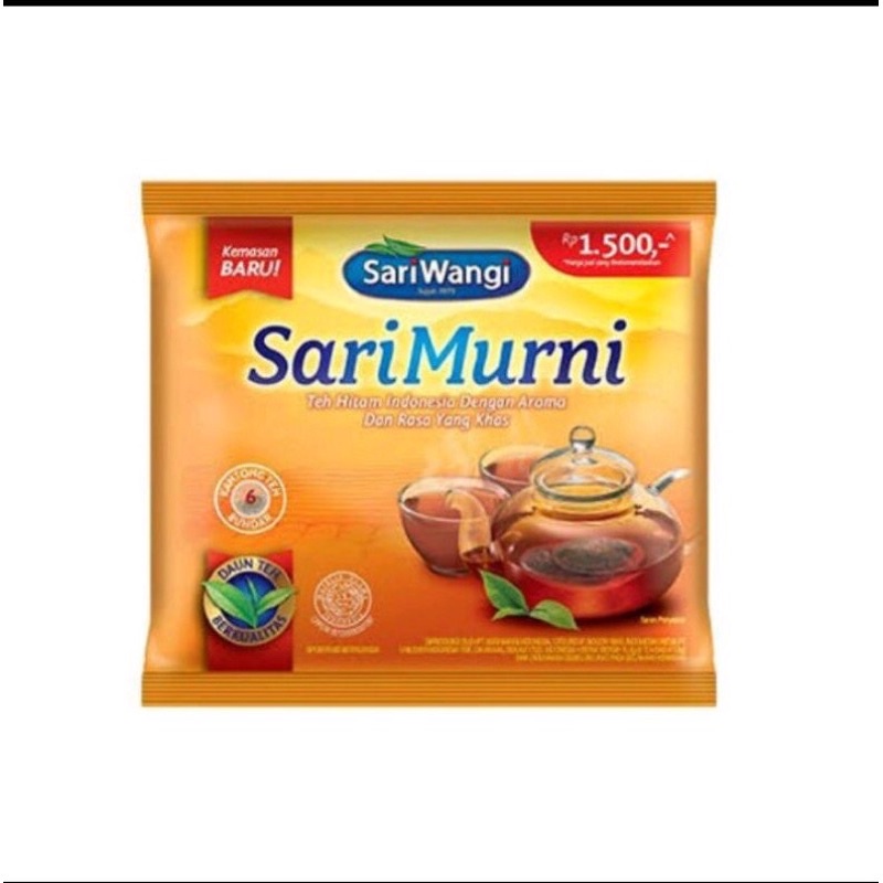 

TEH SARIMURNI SARI MURNI SACHET TEH HITAM CELUP Sariwangi sari wangi (isi 5 kantong bundar) ECER