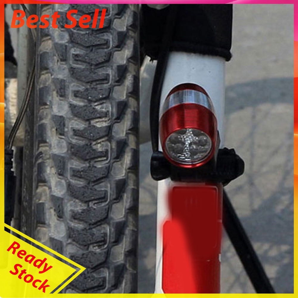 Bicycle Head Light 6 LED MTB Bike Front Fork Handlebar Warning Night Lamp