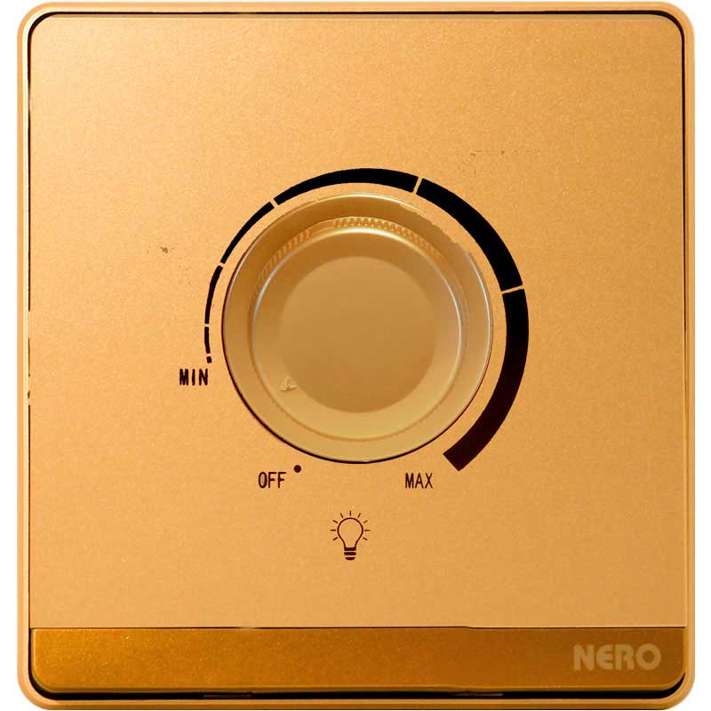 DECORA Q7L63-Gold 1 Gang Light Dimmer NERO