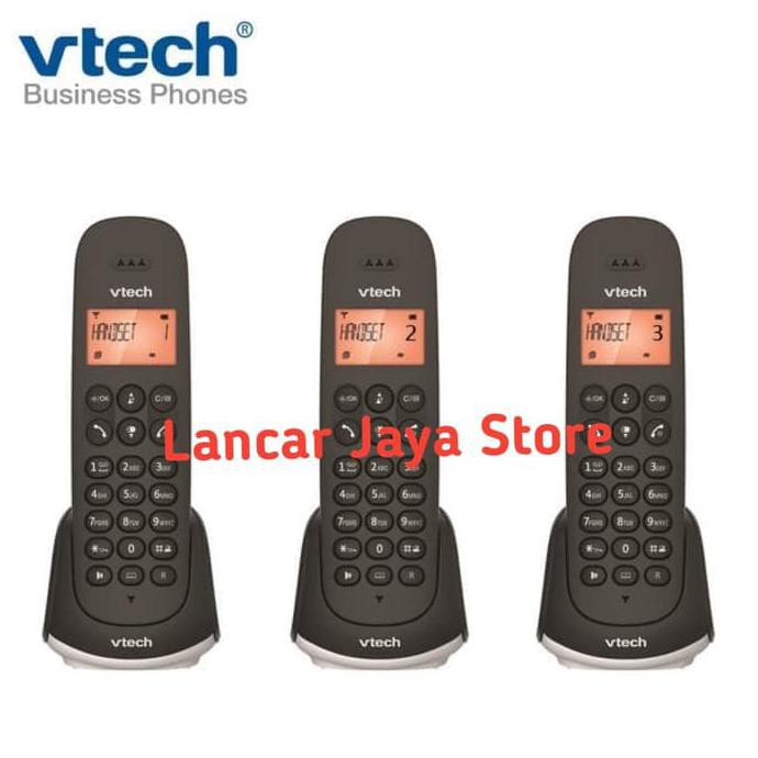 Cordless Phone/Telepon Wireless Vtech Es2510A(3 Handset) Intercom Used