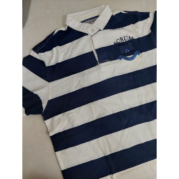 Kaos polo shirt pria merk SCRUM original Size XL