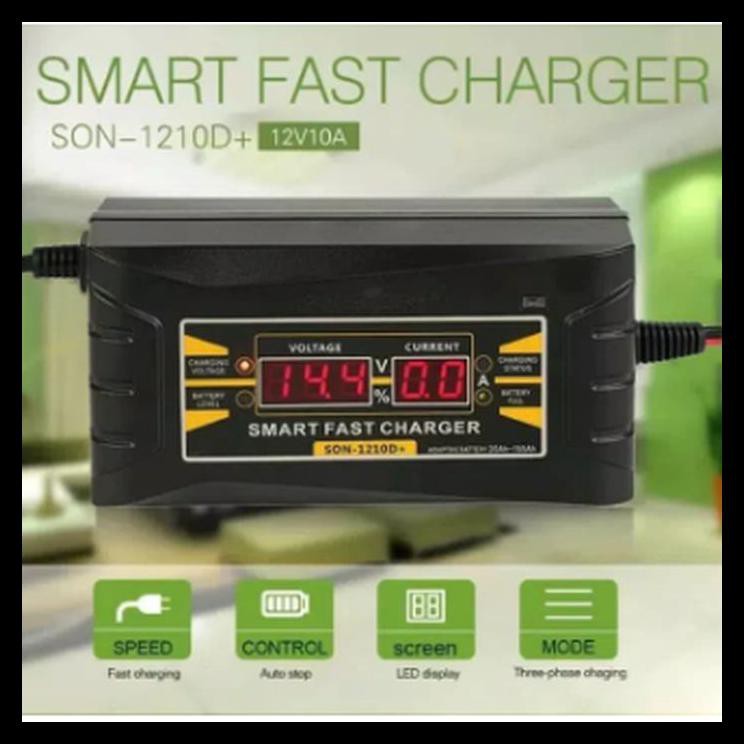 TERLARIS Smart Fast Charger Accu Souer 12v SON 1206D Cas Aki 1206 D Mobil Motor