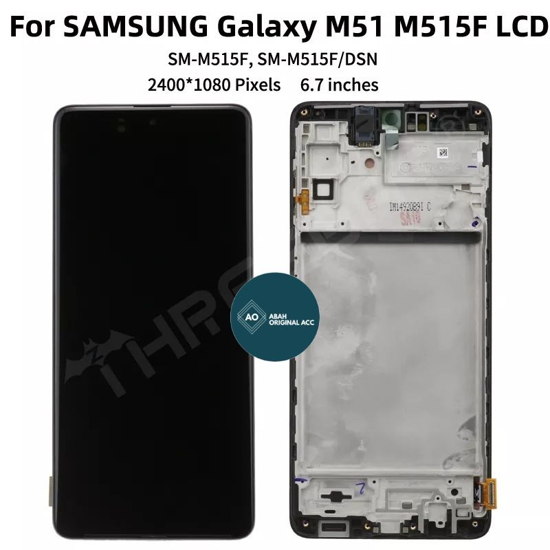 LCD SAMSUNG M51 FULLSET FRAME TOUCHSCREEN ORIGINAL SUPER AMOLED SUPPORT FINGERPRINT