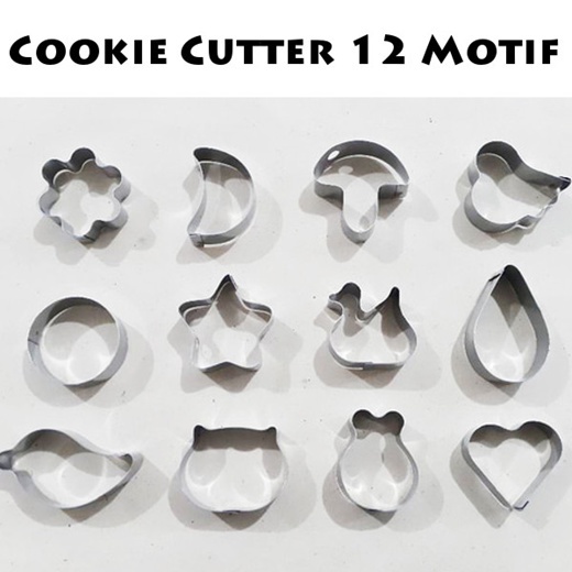 12 PCS Cetakan Kue kering /cetakan  Karakter/Cetakan Kue Kering/Cetakan Nugget/Cutter Cookies/Cetaka