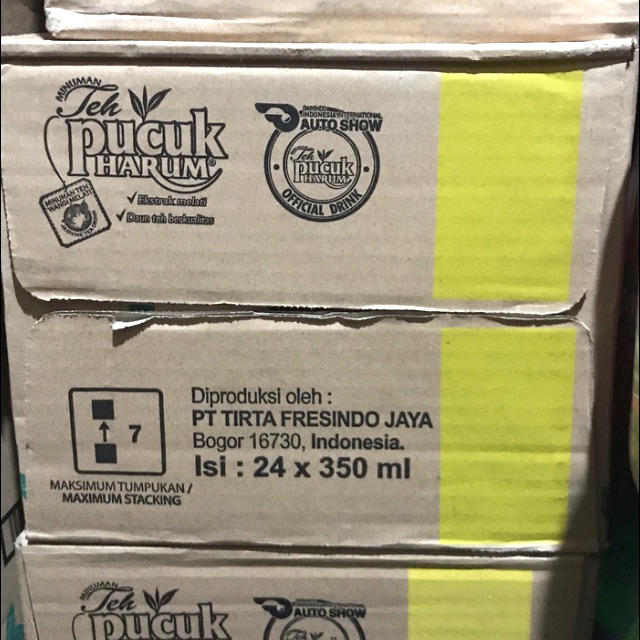 

[DUS] TEH PUCUK BOTOL 350ml 350 ml 24 PCS - Tea Pak Grosir Harum