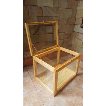 Box hantaran terarium kayu jati belanda