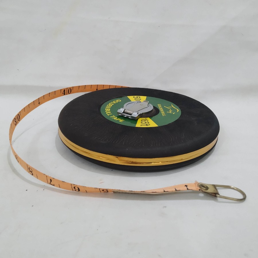 Meteran Alat Ukur Measuring Tape tanah putar 50m 50 m meter dramashop