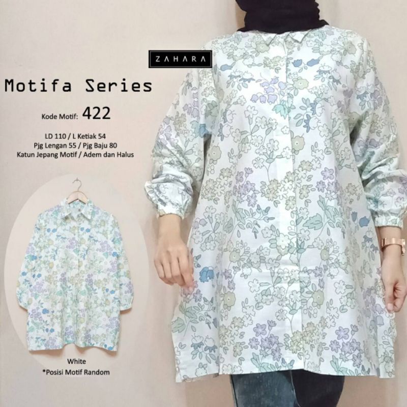 Motifa series tunik katun jepang zahara