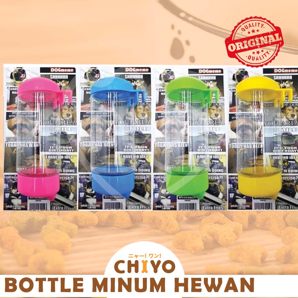 TEMPAT MINUM ANJING KUCING KELINCI 400ML NOOZLE 12MM