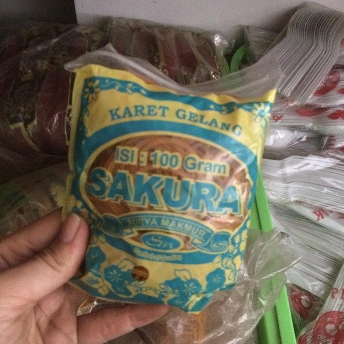 Karet Gelang Sakura Kuning 100gram