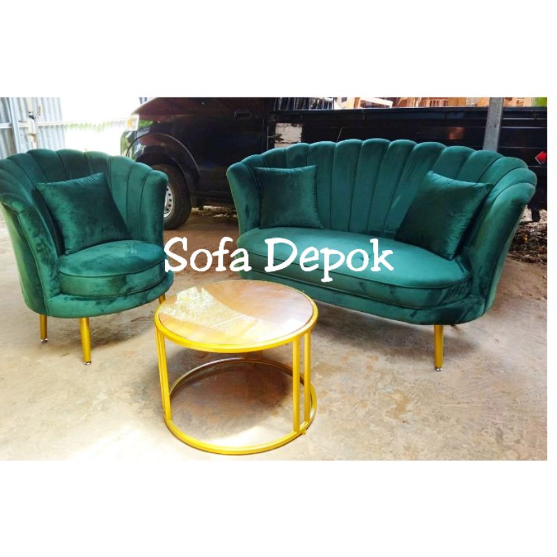 sofa kerang mewah  kekinian minimalismodern sofa depok