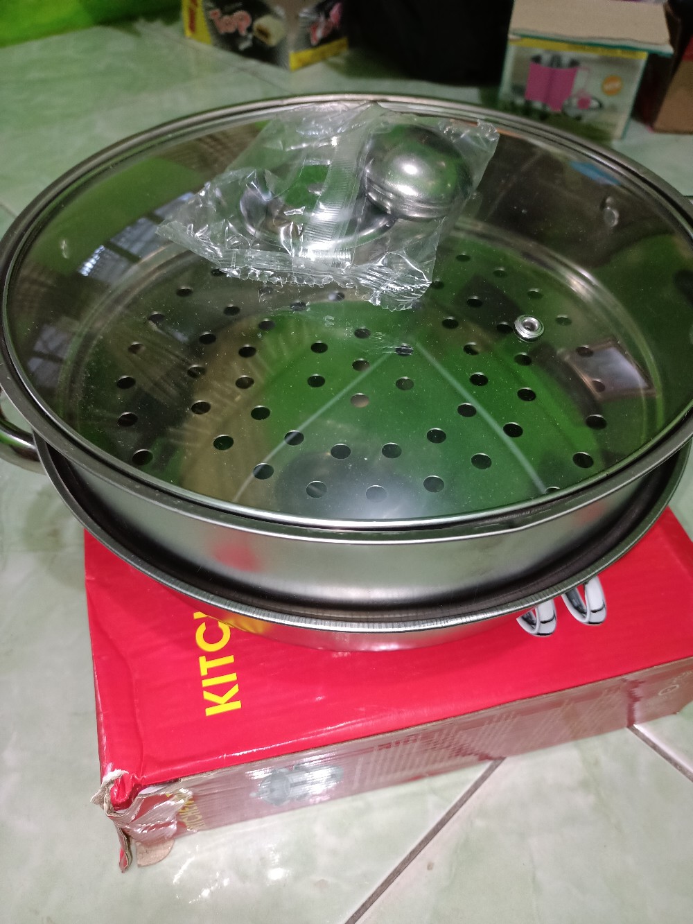 Panci Kukus Steamer 2 Susun / Steamer Kukusan Stainless 28 Cm
