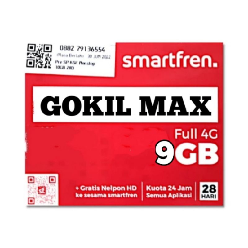 PERDANA SMARTFREN 9GB GOKIL MAX