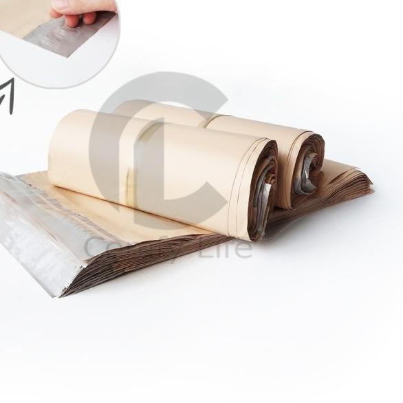

♀ 28 x 40cm Polymailer Polybag Kantong Amplop Plastik Packing (Isi 100) - Lightgrey Gloss ➳