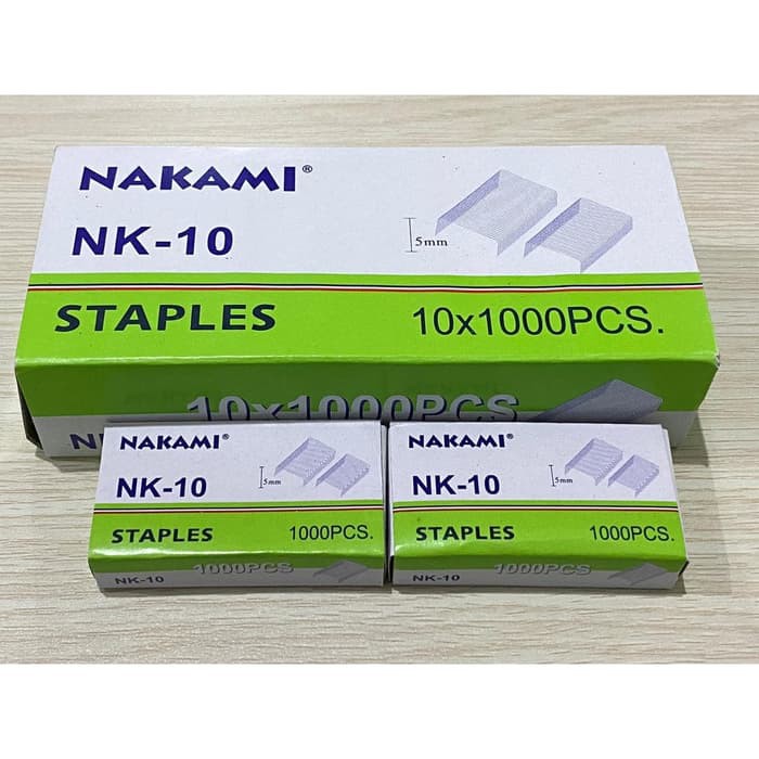

staples/ Isi Staples NAKAMI NK10 - 1 Pack 1000 pcs
