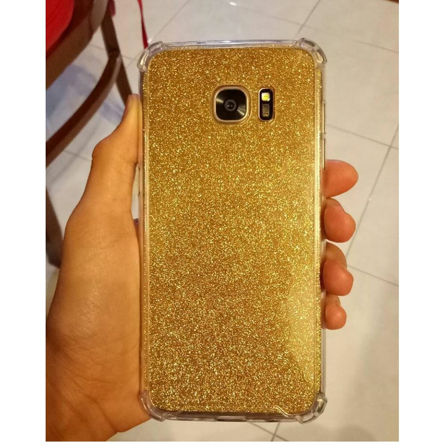 Anti Crack + Sticker Glitter Skin Case Samsung A70 A81 A91 C9 Pro F62 F54 5G