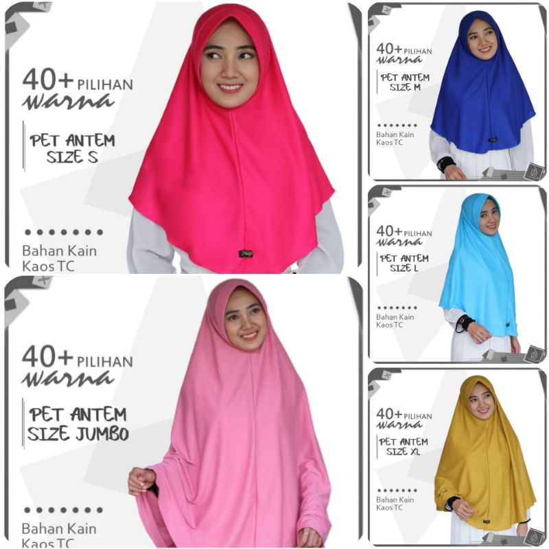 Jilbab instan pet antem