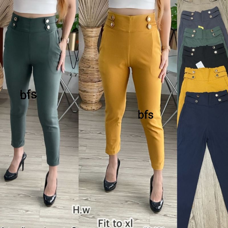 Celana Wanita SoftJeans Stretch Side Button 9421