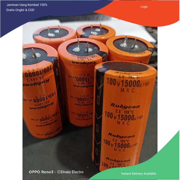 

Elco Rubycon Orange 100v/15.000uf