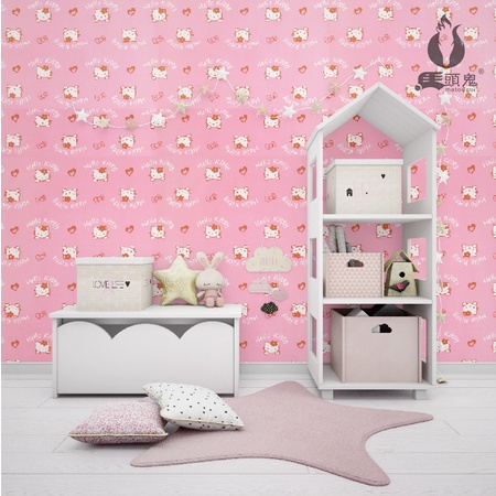 Wallpaper Sticker Hellokitty Motif KT009 Uk 8Mx45CM 1 roll