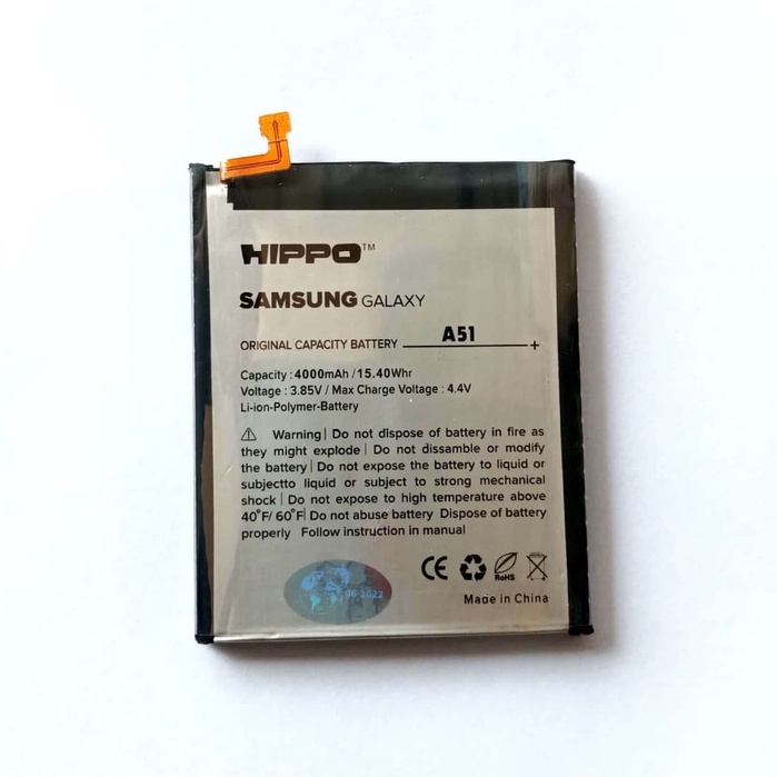 Baterai Hippo Samsung Galaxy A51 4000 mAh Garansi Resmi